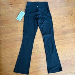 Lululemon Athletica Align Black Ribbed Mini-Flare Pants